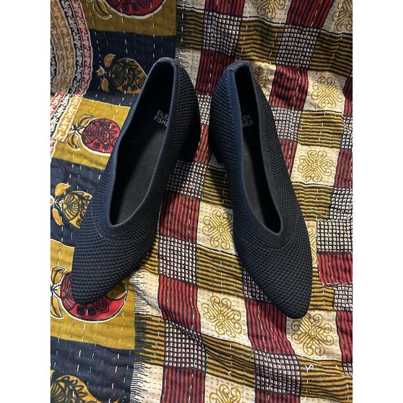 Eileen Fisher Gabby Block Knit Heels, Sz 9, MSRP $185 - Picture 3 of 7